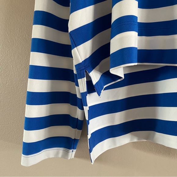 Tory Burch Sport Women’s Blue White Striped Performance Casual Top SPF50 SMALL - Picture 5 of 12